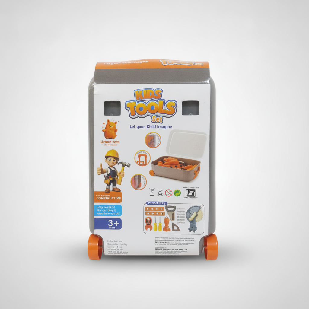 Kids Tools Set Toy Trolley Case – 16 Pcs | Ages 3+