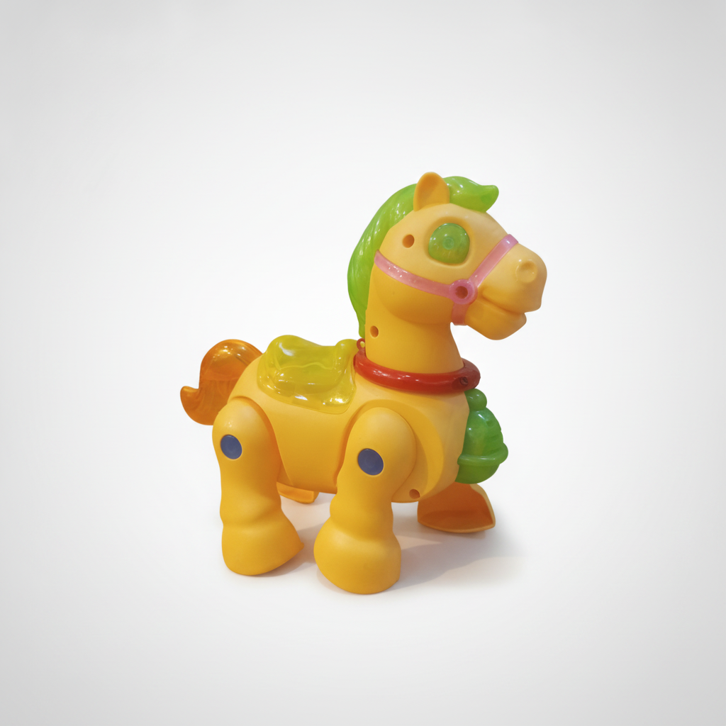 Interactive Walking Pony Toy with Lights & Music