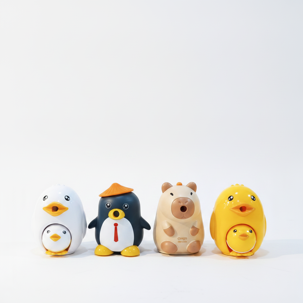 Cute Animal Tumbler Toys for Kids – Set of 4