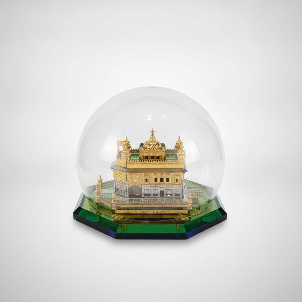 Golden Temple Amritsar Crystal Snow Globe Souvenir