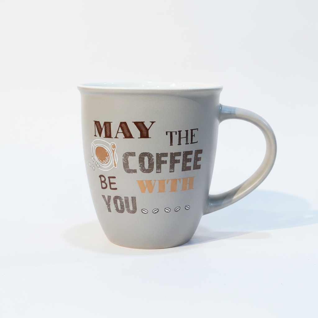 May The Coffee Be With You Ceramic Mug – Star Wars Parody