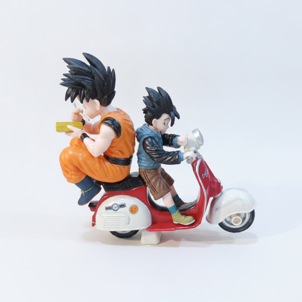 Dragon Ball Z Goku & Gohan Scooter Action Figure Set