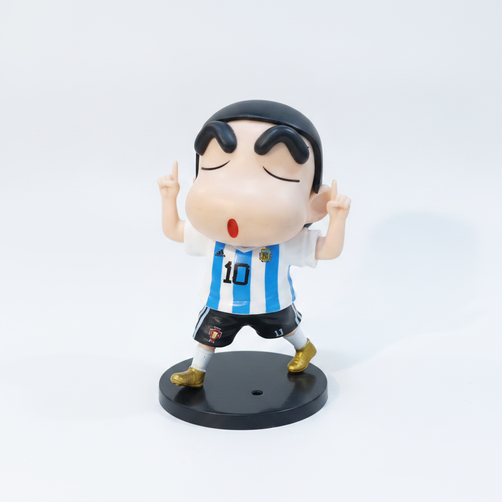 Shin-chan #10 Argentina Soccer Jersey Action Figure