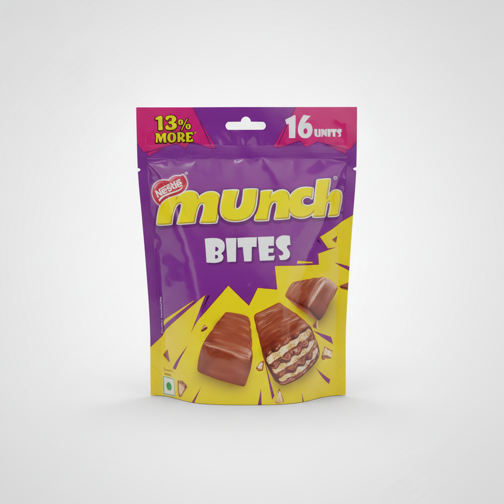 Nestlé Munch Bites – Crunchy Chocolate Snack Pack, 16 Units