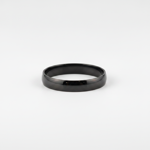 Men's Black Band Ring | Sleek Minimalist Style