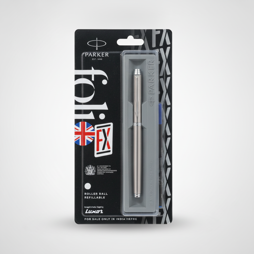 Parker FX Roller Ball Pen – Stainless Steel, Refillable