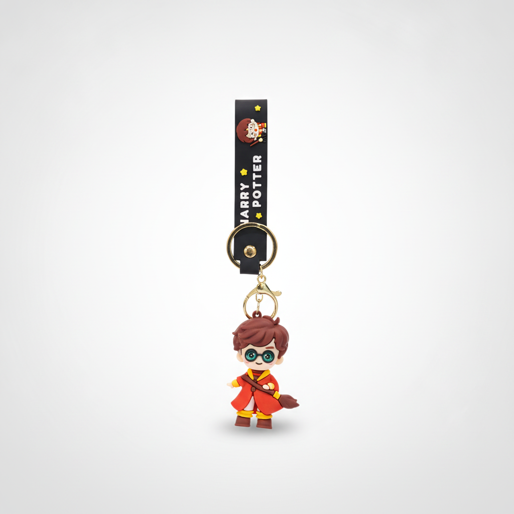 Harry Potter Quidditch Chibi Keychain with Wristlet Strap