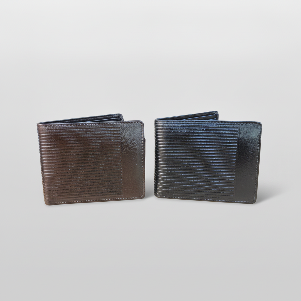 Wrangler Men's Bifold Wallet – Textured Leather, 2 Colors