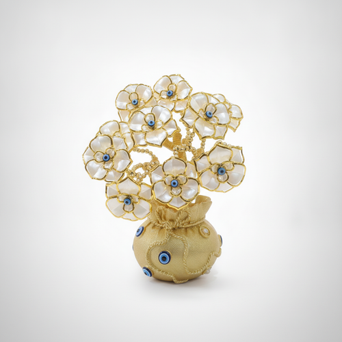 Golden Evil Eye Flower Tree – Lucky Home Décor Ornament