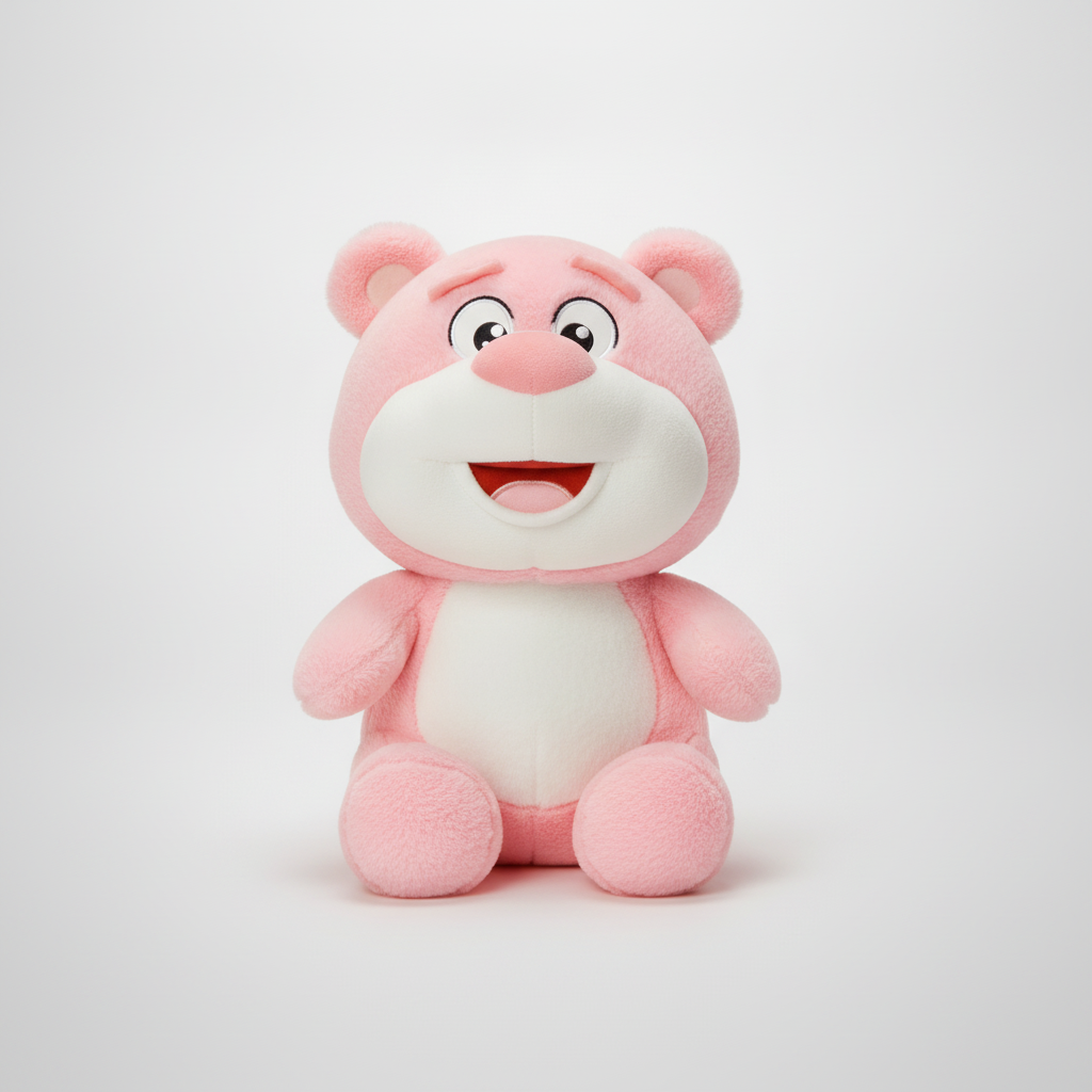 Pink Bear Plush Stuffed Toy – Soft & Cuddly