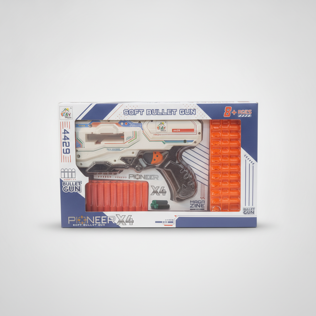 Pioneer X4 Soft Bullet Gun Toy Blaster for Kids 8+