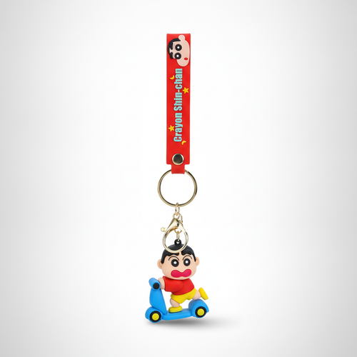 Crayon Shin-Chan Scooter Keychain Figurine Charm