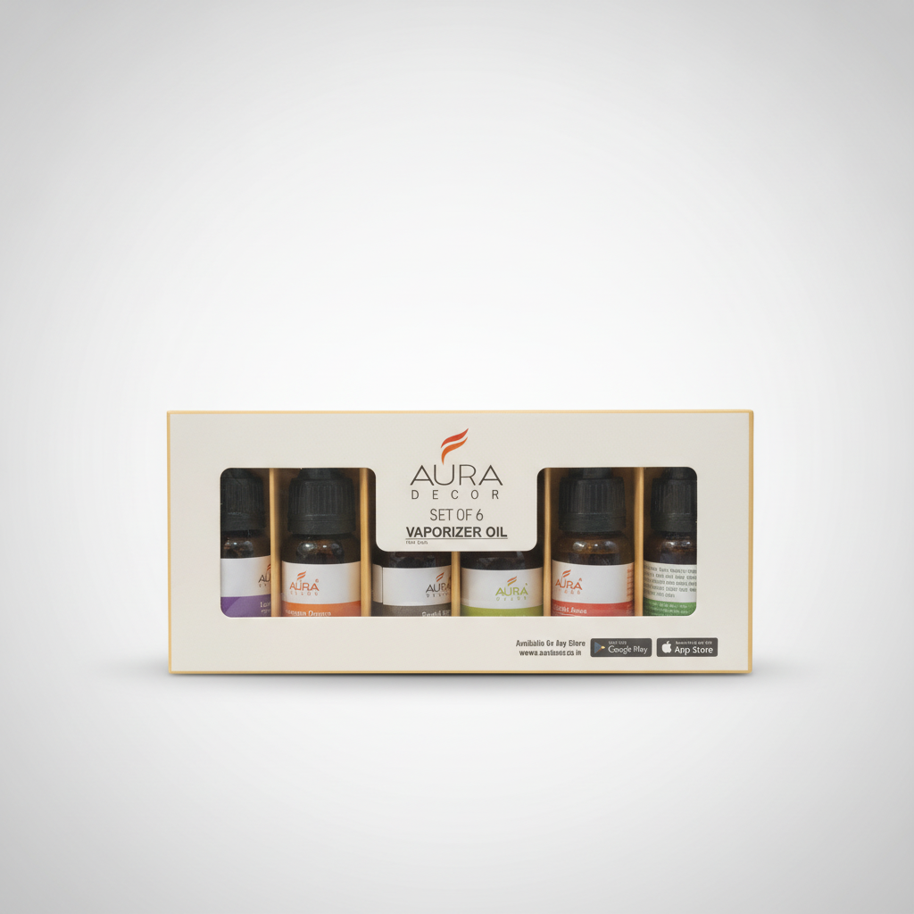 Aura Decor Set of 6 Vaporizer Oils – 10ml Each