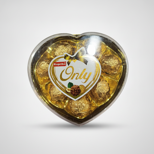 Kaprika Only Hazelnut Chocolates – Heart-Shaped Gift Box