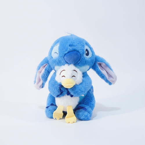 Disney Stitch 25cm Plush with Baby Donald Duck Cuddle Toy