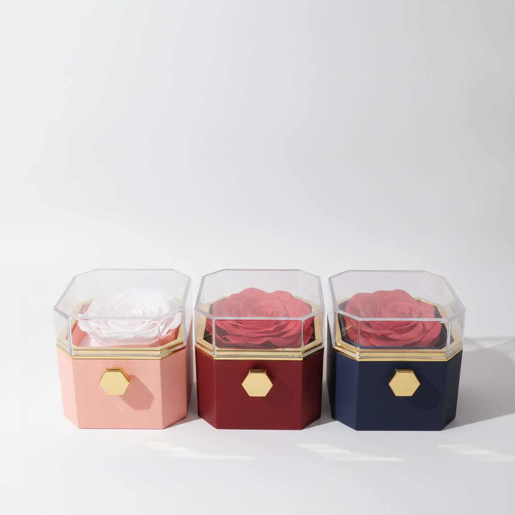 Eternal Rose Jewelry Box – Preserved Flower Gift Box