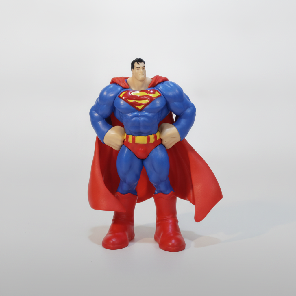 Superman Classic Action Figure – Muscular Pose, Cape & Iconic Logo