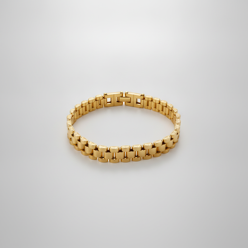 Men's Gold-Tone Stainless Steel Presidential Link Bracelet