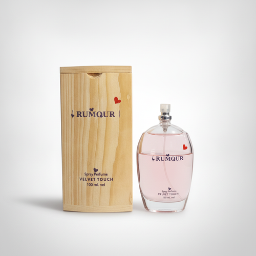 Rumour Velvet Touch Spray Perfume 100ml with Wooden Box