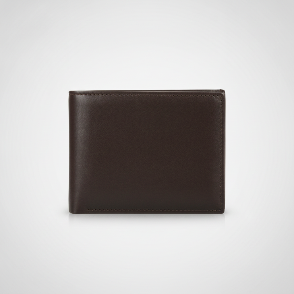 Wrangler Men's Classic Black Leather Bifold Wallet
