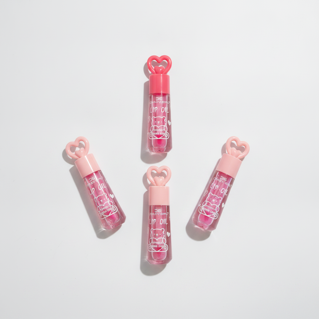 Crazy Girl Lip Oil – Vitamin-C Bear Lip Gloss for Kids