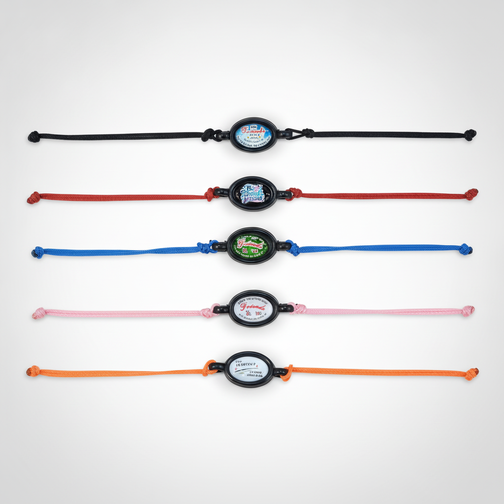 Friendship Quote Bracelet with Adjustable Cord — Set of 5