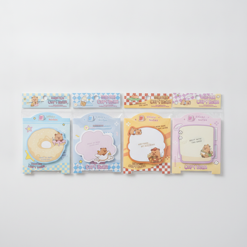 Master Capybara Sticky Notes – Cute Shaped Memo Pad (30 Sheets)