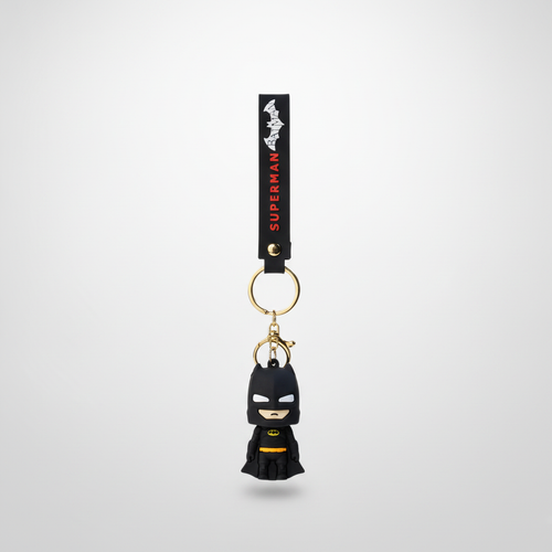 Batman & Superman DC Heroes Rubber Figure Keychain
