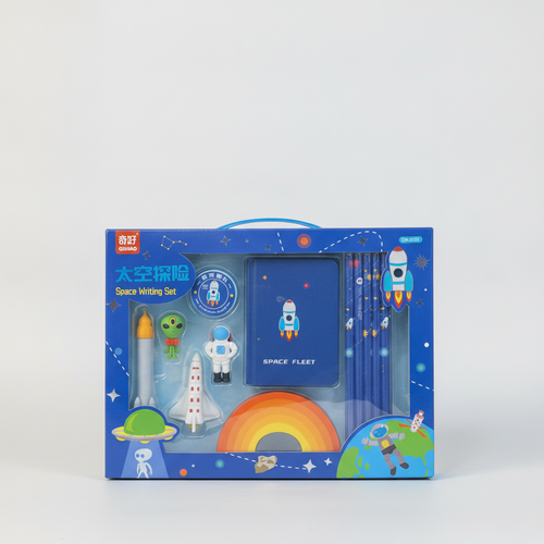 QIHAO Space Writing Set for Kids – Space Explorer Stationery Gift Box