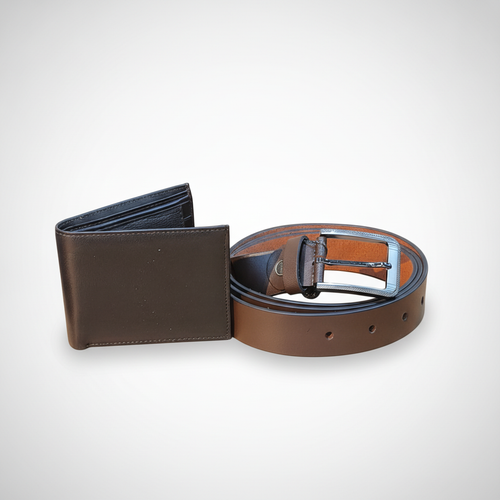 Wrangler Men's Leather Wallet & Belt Gift Set