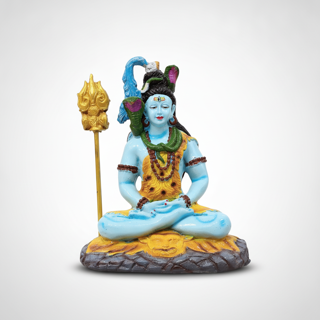 Lord Shiva Statue Meditating Idol – 10.5 Inch Figurine