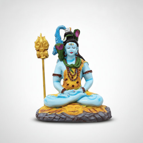 Lord Shiva Statue Meditating Idol – 10.5 Inch Figurine