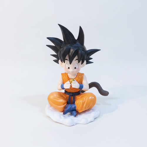 Kid Goku Sitting on Nimbus Cloud Dragon Ball Action Figure