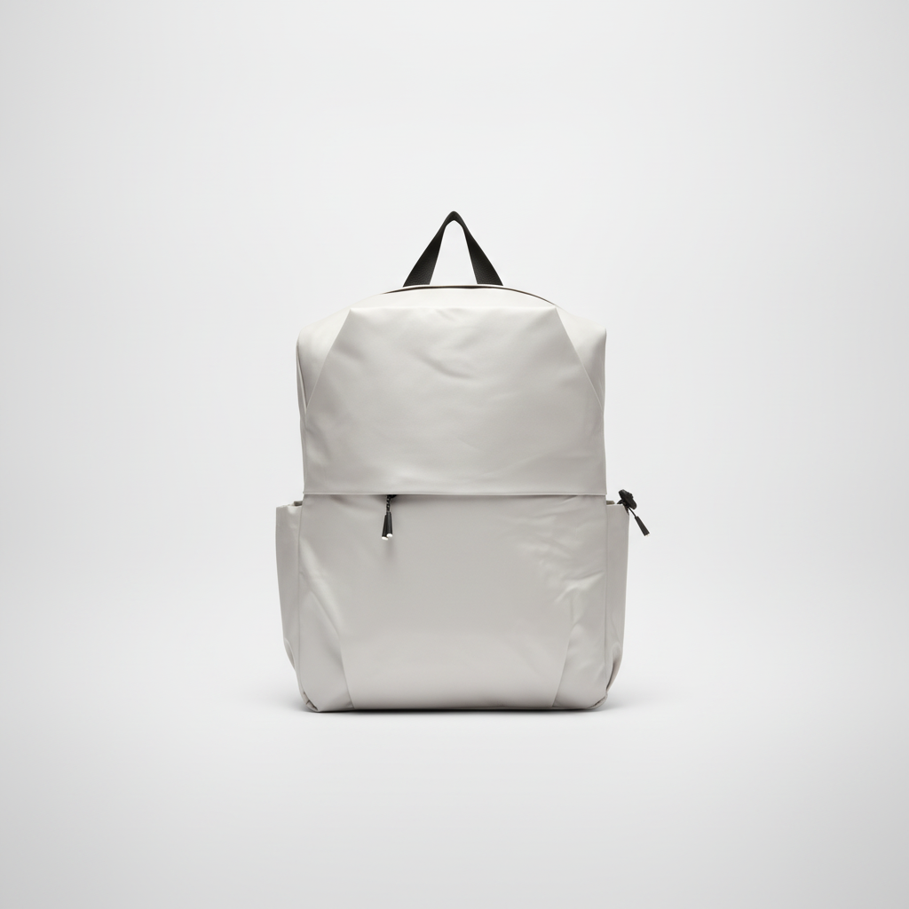 Waterproof Minimalist Backpack – Light Gray