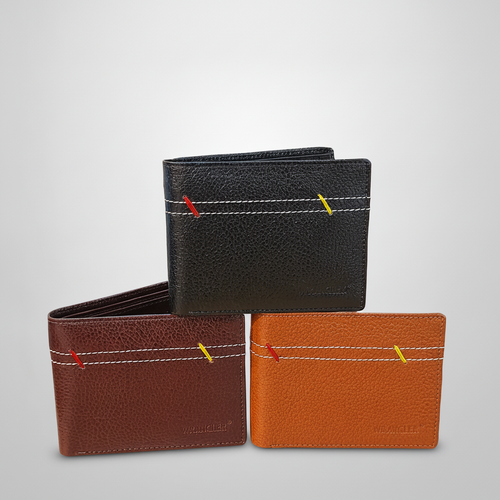 Wrangler Men's Genuine Leather Bifold Wallet