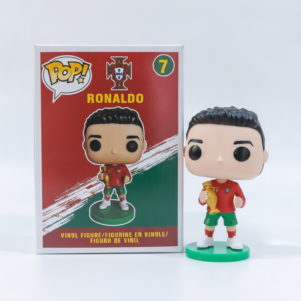 Funko Pop! Ronaldo #7 Portugal Vinyl Figure with Trophy