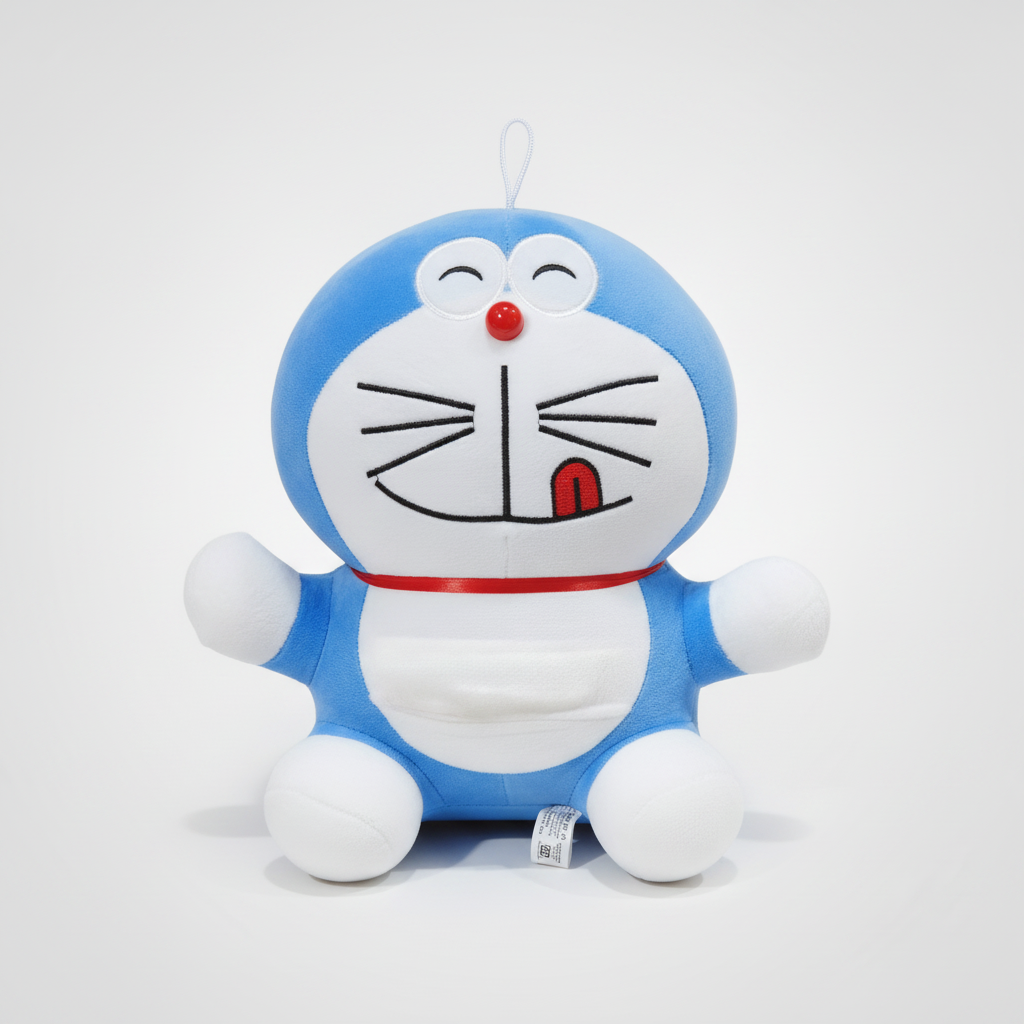 Doraemon Plush Stuffed Toy 35cm – Cute Blue Cat Robot
