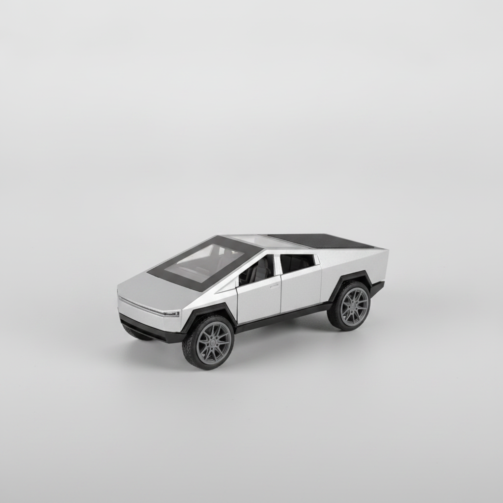 Tesla Cybertruck Die-Cast Toy Car with Lights & Sound
