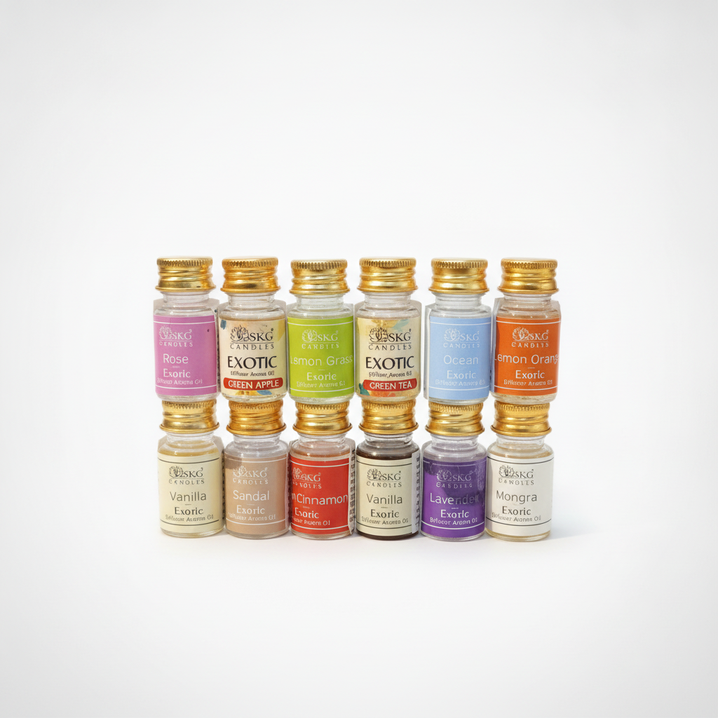 SKG Candles Exotic Diffuser Aroma Oils – 12-Scent Set