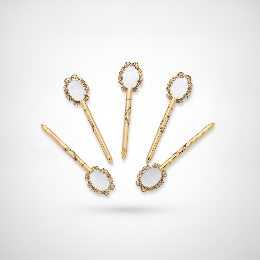 Kiyoups Kajal Pen – Gold Ornate Kids & Adults Makeup