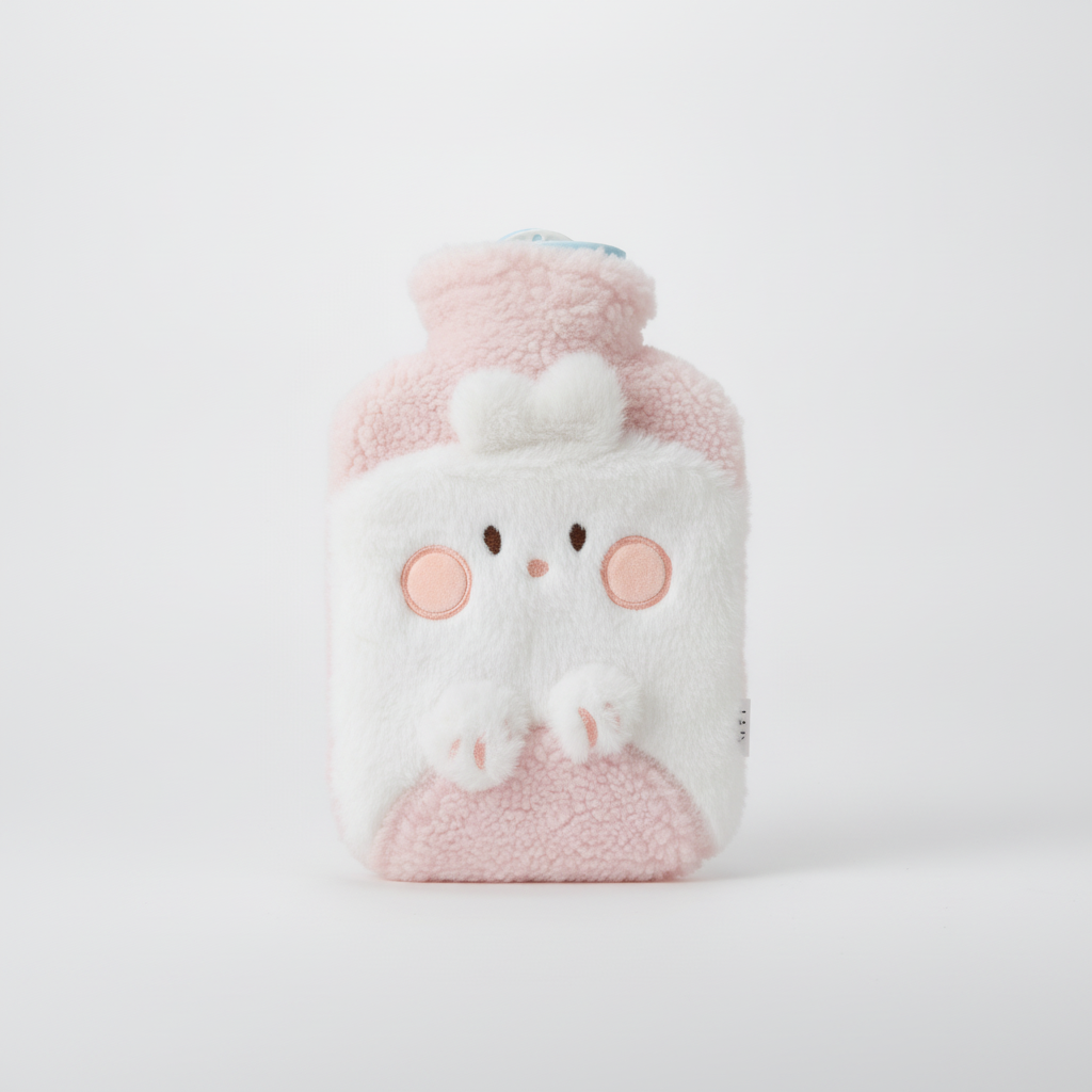 Cute Plush Hot Water Bottle – Cozy Bear Design