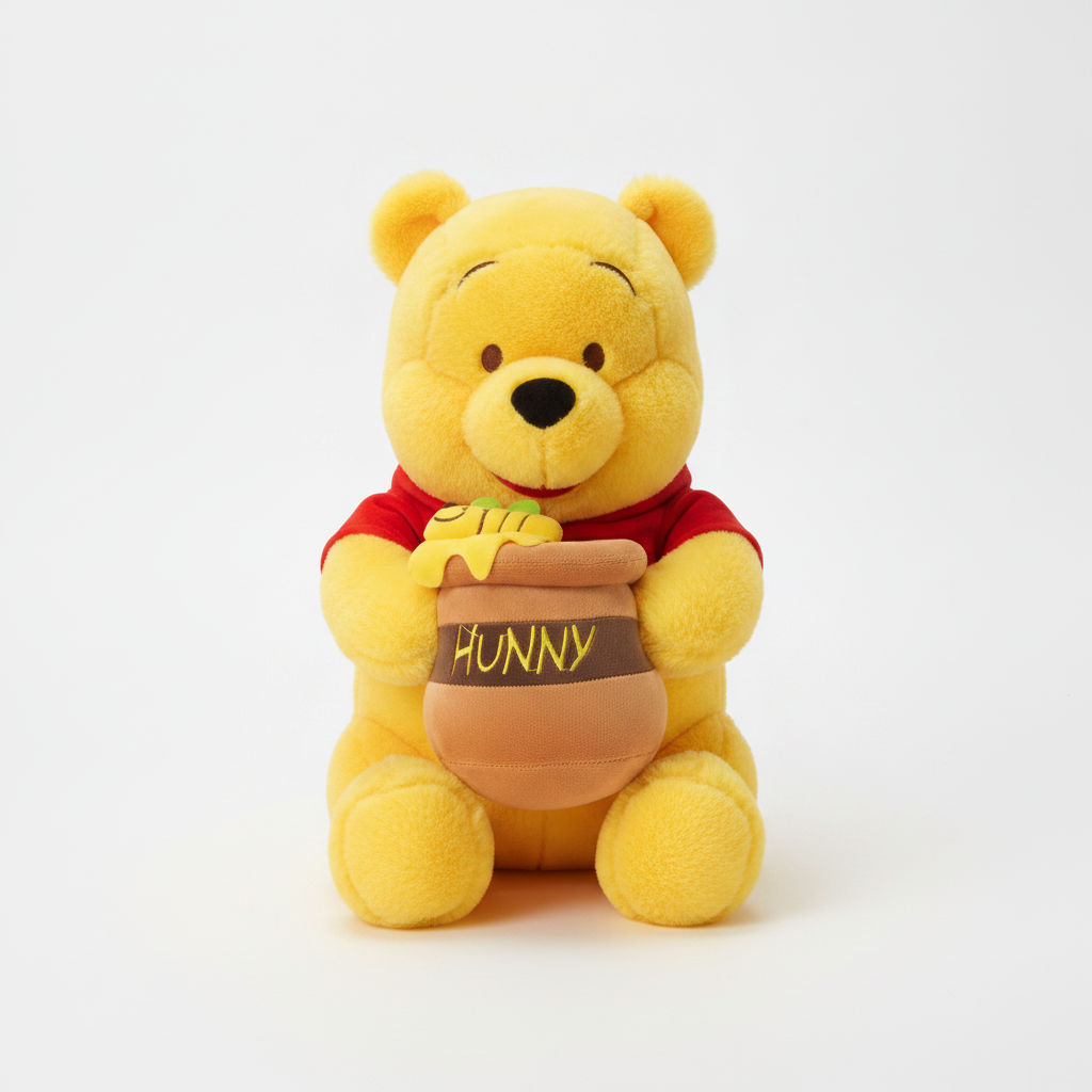 Winnie The Pooh Plush Toy with Hunny Pot – 45 cm