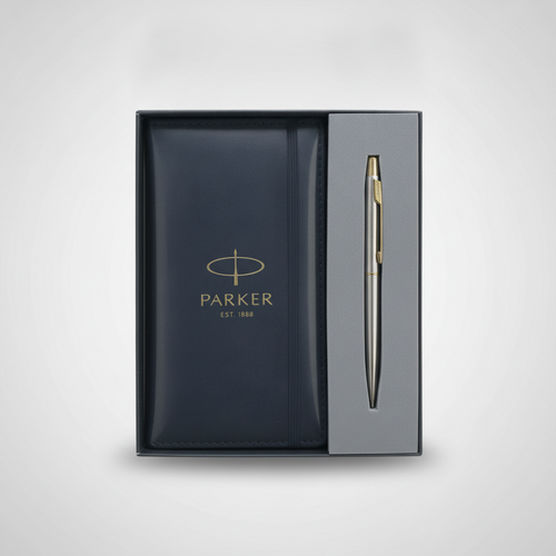 Parker Est. 1888 Pen & Diary Gift Set – Classic Black & Gold