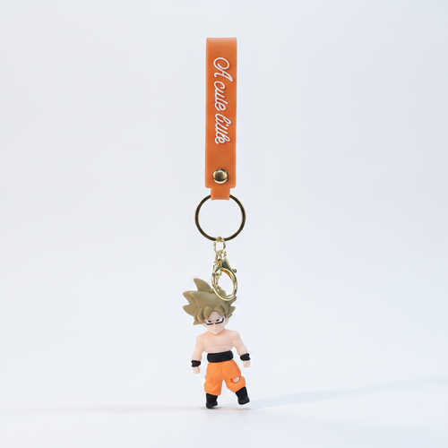Dragon Ball Z Goku Mini Figure Keychain with Strap