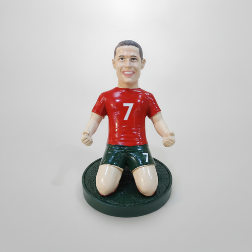 Portugal #7 Football Legend Bobblehead Figurine – Red Kit