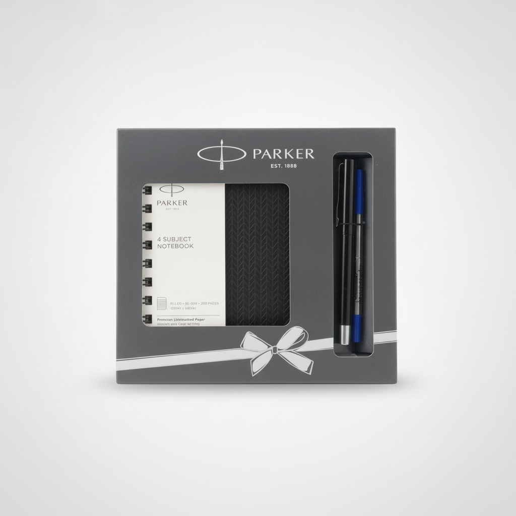 Parker Gift Set – Pen & 4-Subject Notebook (Est. 1888)