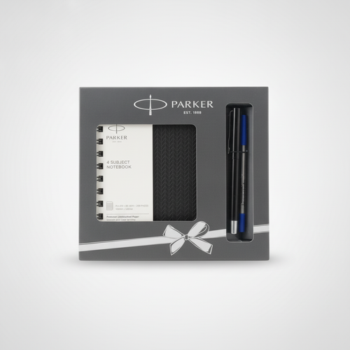 Parker Gift Set – Pen & 4-Subject Notebook (Est. 1888)
