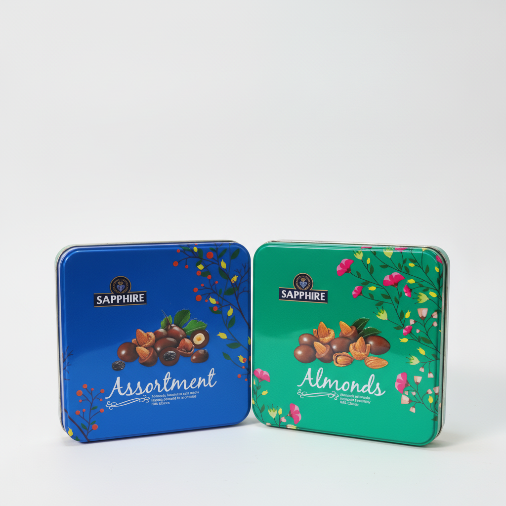 Sapphire Chocolate Gift Tins – Assortment & Almonds