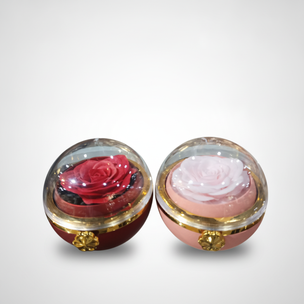 Enchanted Rose Globe — Preserved Flower Dome Gift Box