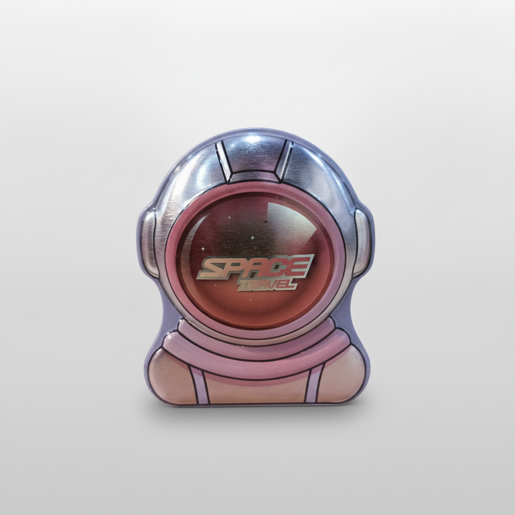 Space Travel Astronaut Helmet Pencil Sharpener Tin